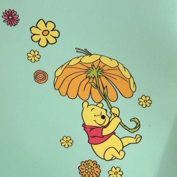 New Loungefly Disney Winnie the Pooh Yellow Flowers Mini Backpack 💚 - Picture 5 of 6